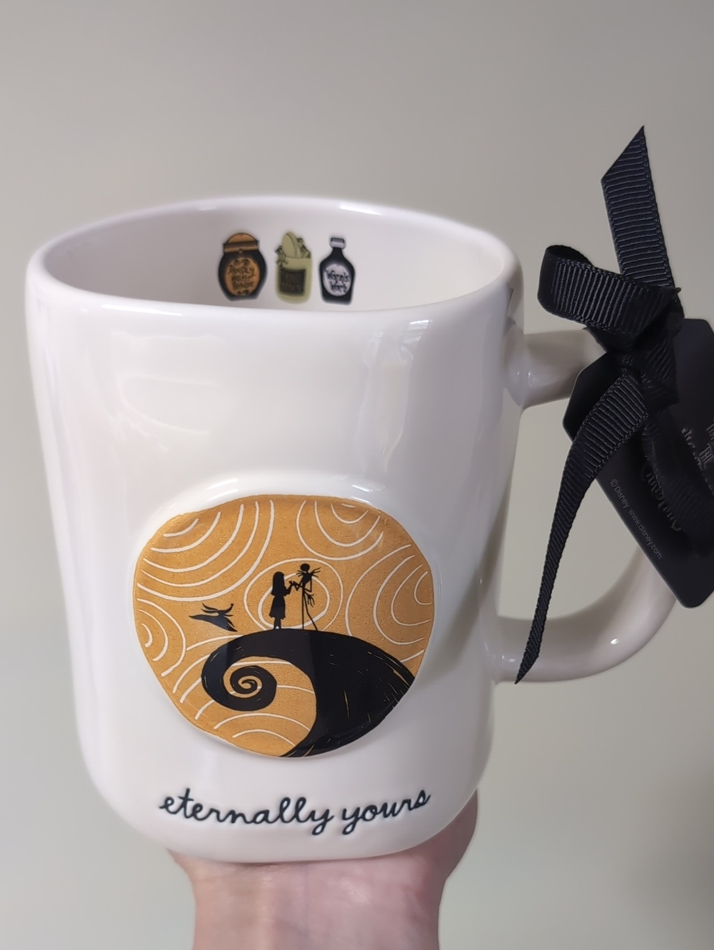 Rae Dunn x Disney Nightmare Before Christmas ETERNALLY YOURS Jack & Sally Mug ☠️